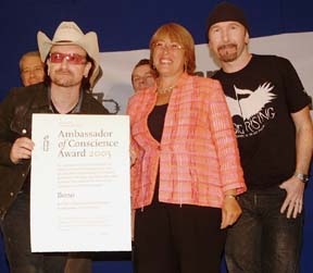 U2, Embajador de Conciencia